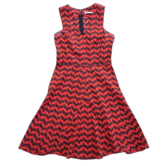 Derek Lam 10 Crosby ASO Reese Witherspoon Geo Print Fit & Flare Minidress, Sz XS - Picture 1 of 8
